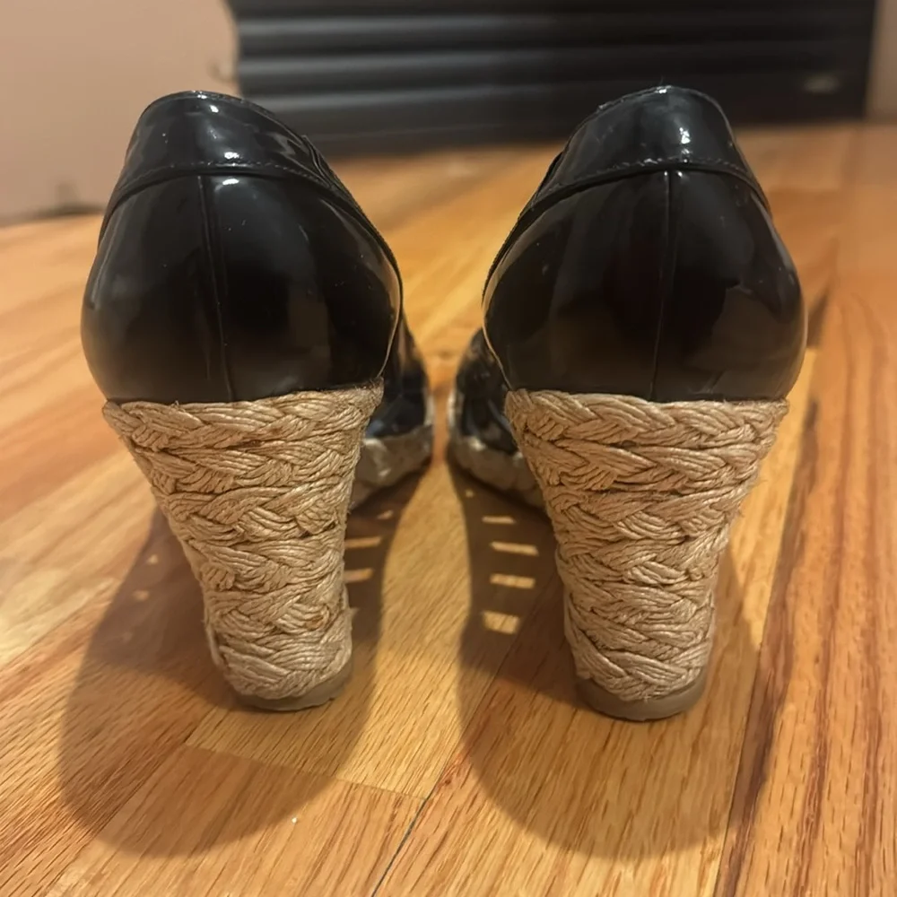 Stuart Weitzman Peep Toe Wedges - Picture 6 of 9